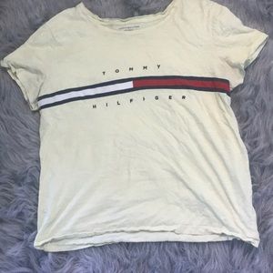Yellow Tommy Hilfiger shirt